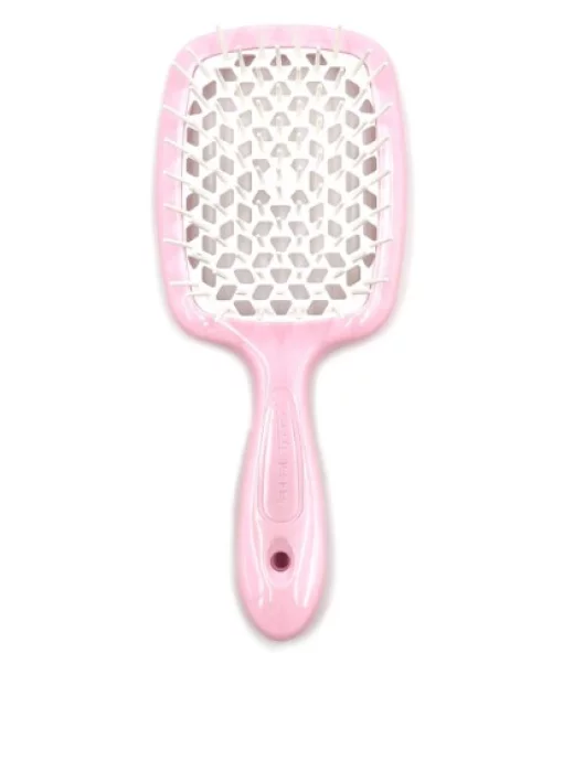 Расческа для волос Janeke Superbrush the Original (светло розовый с белым)
