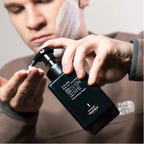 Чоловіча очищуюча пінка для гоління Men's Skin Care Cleansing Foam &quot;SHINSHI&quot; 400 мл