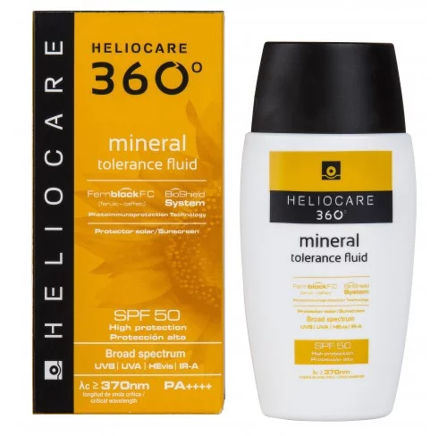 Сонцезахисний мінеральний крем-флюїд Cantabria Heliocare 360 ​​&ordm; Mineral Tolerance Fluid SPF 50, 50 мл