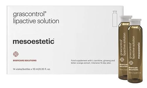 Харчова добавка в рідкій формі з L-карнітином  Mesoestetic Grascontrol lipactive solution