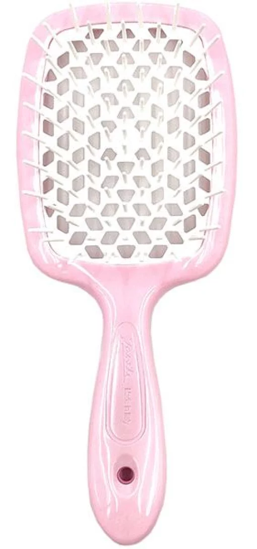 Гребінець для волосся Janeke Superbrush the Original Small (рожевий з білим)