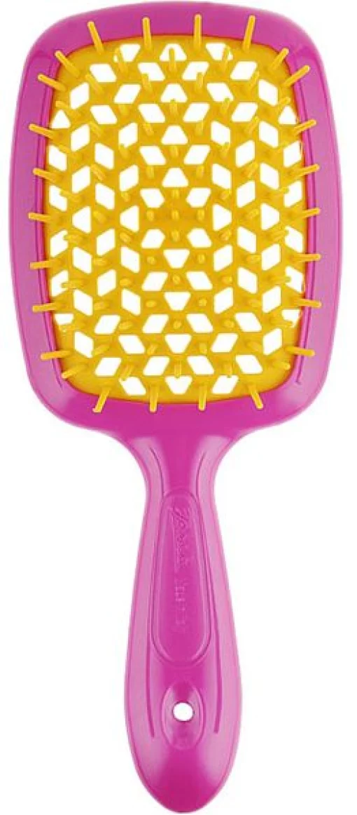 Расческа для волос Janeke Superbrush the Original Small (розовый с желтым)