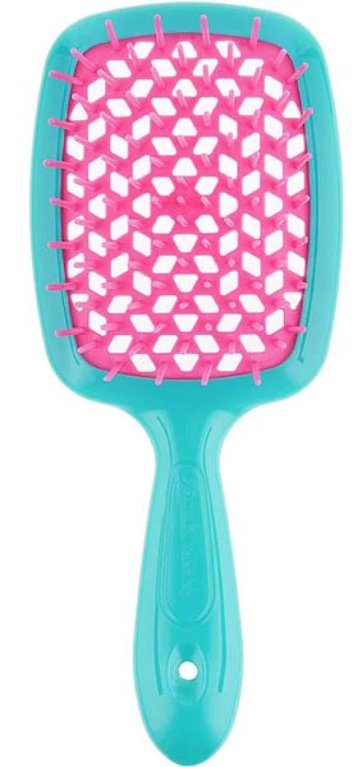 Расческа для волос Janeke Superbrush the Original Small (бирюзовый с розовым)