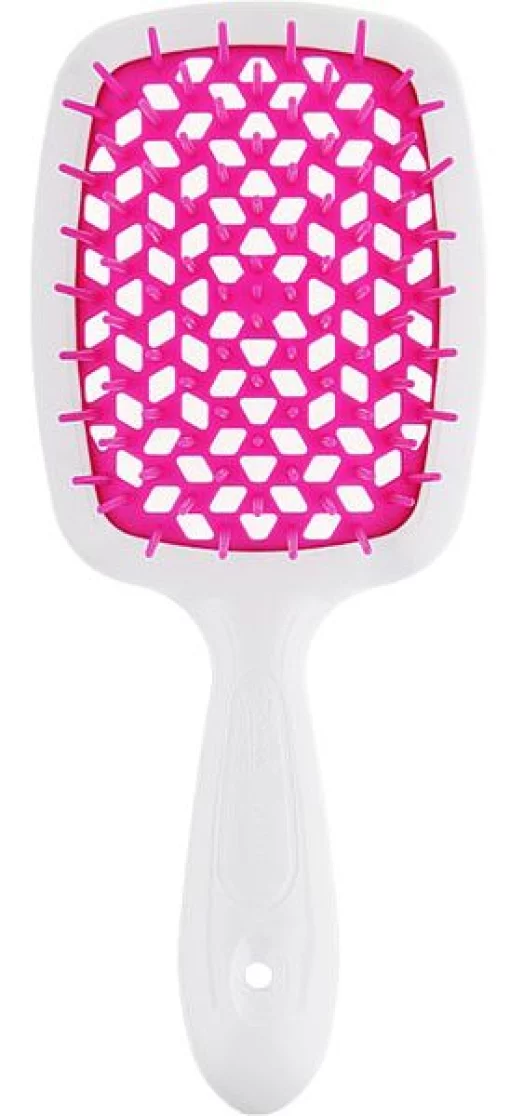 Расческа для волос Janeke Superbrush the Original Small (белый с розовым)