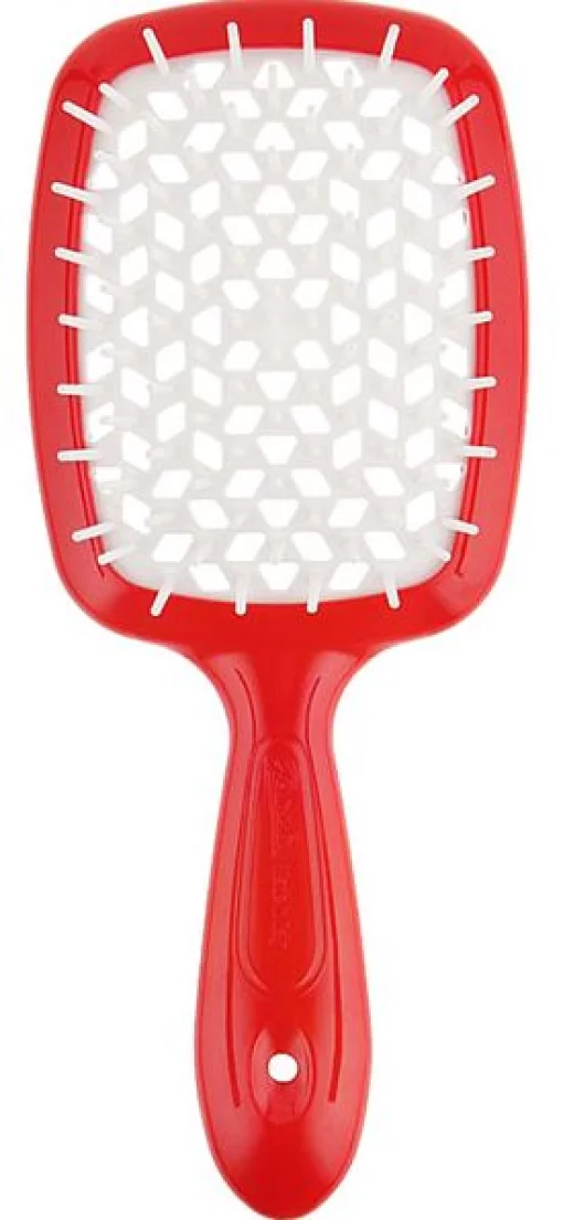 Гребінець для волосся Janeke Superbrush the Original (червоно-білий)