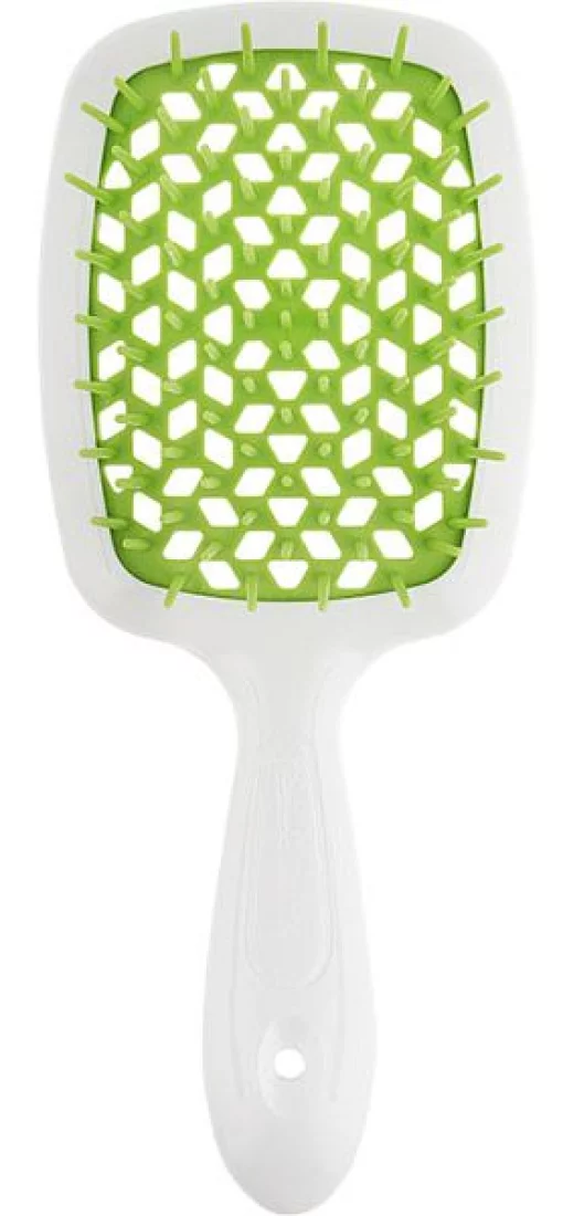 Расческа для волос Janeke Superbrush the Original (бело-зеленый)