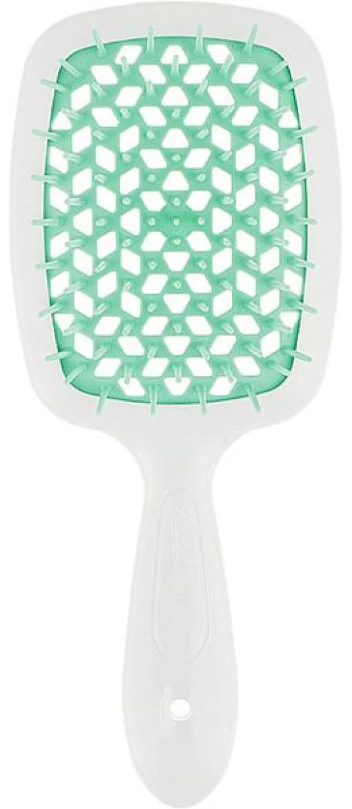 Расческа для волос Janeke Superbrush the Original (бело-изумрудный