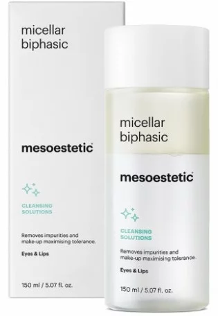 Двофазне міцелярне очищення Mesoestetic Micellar Biphasic Cleaning Solutions Eyes&amp;Lips, 50 мл