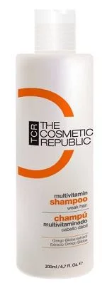 Шампунь мультивітамінний для тонкого і ослабленого волосся схильного до випадіння Lascos Multivitamin Shampoo, 1000 мл