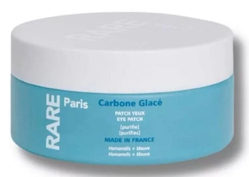 Патчі для контуру очей проти набряків з гамамелісом та екстрактом мальви Rare Paris Carbone Glac&eacute; Purifying Eye Patch, 30 шт