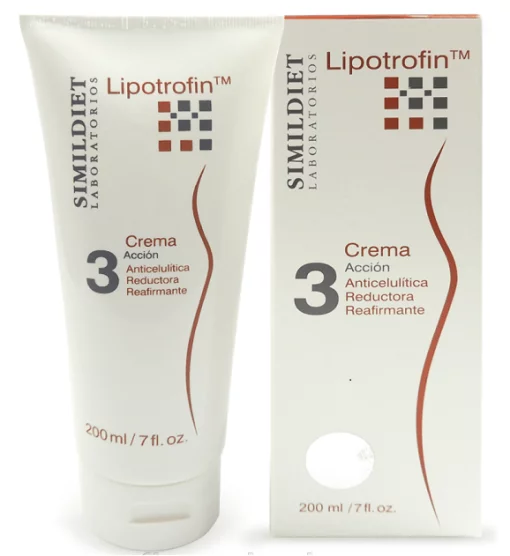 Антицелюлітний крем покращує тонус шкіри Simildiet Laboratorios Lipotrofin Crema, 200 мл