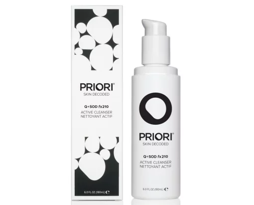 Крем для очищення вікової шкіри Priori Q+SOD Active Cleanser, 180 мл