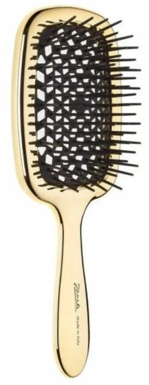 Гребінець для волосся Janeke UPERBRUSH LUX (золотий із чорним)