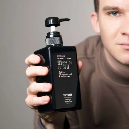 Тонизирующий шампунь-кондиционер для мужчин Men's Hair Care Active Shampoo and Conditioner &quot;SHINSHI&quot; 500 мл