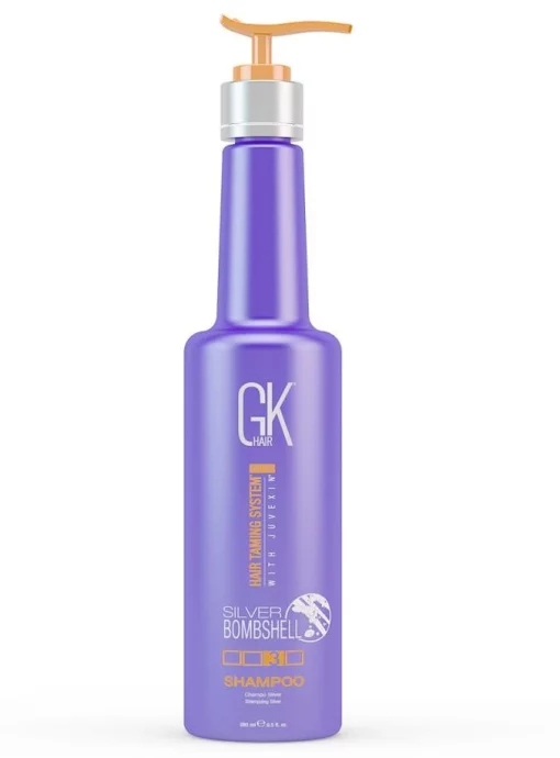 Срібний шампунь для блондованого волосся GKhair Global Keratin Silver Bombshell Shampoo, 280 мл
