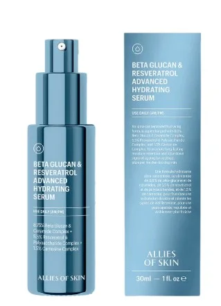 Увлажняющая сыворотка с бета-глюканом Allies Of Skin Beta Glucan &amp; Resveratrol Advanced Hydrating Serum, 30 мл