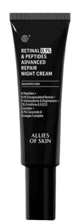Антивозрастной ночной крем для лица Allies Of Skin Retinal 0.1% &amp; Peptides Advanced Repair Night Cream с ретиналем 0.1%, 48 мл