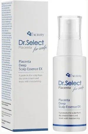 Есенція для стимуляції росту волосся з плацентою 8000 мг Dr.Select Excelity