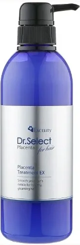 Концентрированный омолаживающий кондиционер для волос с плацентой Dr.Select Excelity Placenta Treatment EX, 500 мл