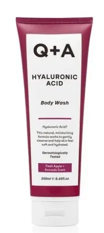 Очищаючий гель для тіла Q+A Hyaluronic Acid Body Wash з гіалуроновою кислотою, 250 мл