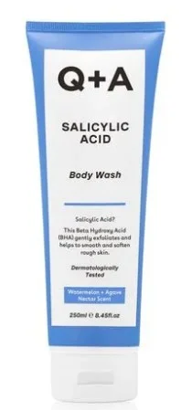 Очищаючий гель для тіла Q+A Salicylic Acid Body Wash із саліциловою кислотою, 250 мл