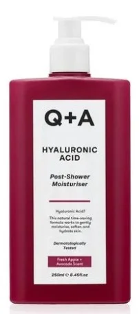 Зволожуючий крем після душу Q+A Hyaluronic Acid Post-Shower Moisturiser з гіалуроновою кислотою, 250 мл