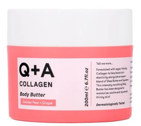 Увлажняющий баттер для тела Q+A Collagen Body Butter с коллагеном, 200 мл