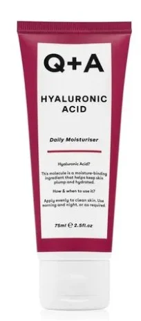 Зволожуючий крем для обличчя Q+A Hyaluronic Acid Daily Moisturiser з гіалуроновою кислотою, 75 мл