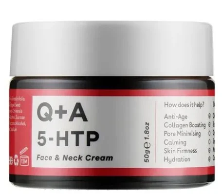 Крем для обличчя та шиї Q+A 5-HTP Face &amp; Neck Cream, 50 г