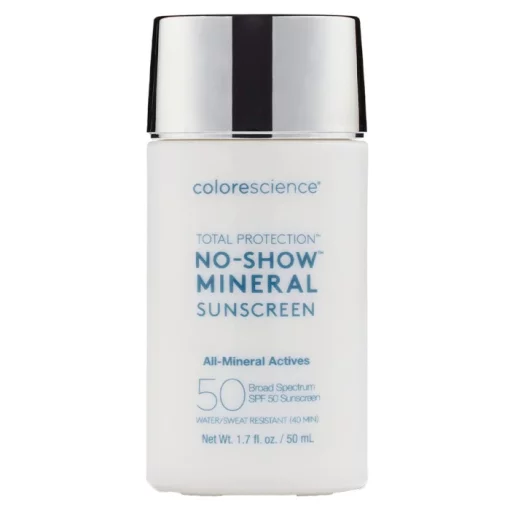 Прозорий мінеральний сонцезахисний флюїд Colorescience Total Protection No-ShowTM Mineral Sunscreen SPF50  50 мл
