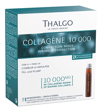 Ампулы против старения коллаген 10 000 Thalgo Collagen 10 000, 10 шт х 25 мл