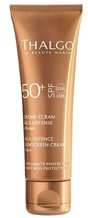 Антивозрастной солнцезащитный крем для лица Thalgo Age Defense Sunscreen Face Cream SPF 50+, 50 мл